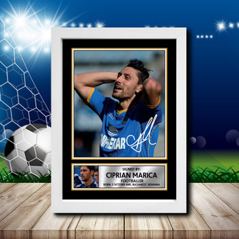 Ciprian Marica Signed Autographed Footballers Star Poster Print Framed Merch Gift Ciprian Marica Signed Autographed Footballers Star Poster Print Framed Merch Gift