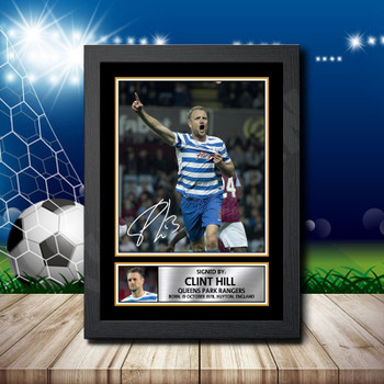 Clint Hill 1 Signed Autographed Footballers Star Poster Print Framed Merch Gift Clint Hill 1 Signed Autographed Footballers Star Poster Print Framed Merch Gift