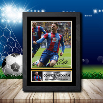 Connor Wickham Signed Autographed Footballers Star Poster Print Framed Merch Gift