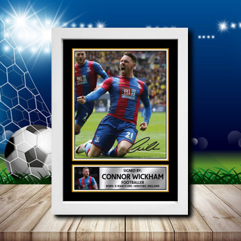 Connor Wickham Signed Autographed Footballers Star Poster Print Framed Merch Gift Connor Wickham Signed Autographed Footballers Star Poster Print Framed Merch Gift