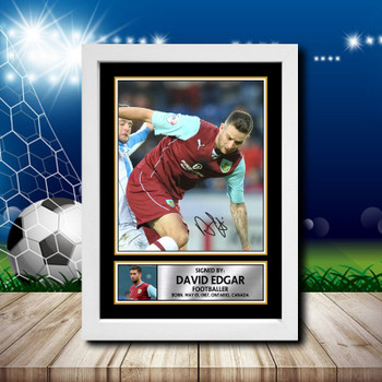 David Edgar 2 Signed Autographed Footballers Star Poster Print Framed Merch Gift David Edgar 2 Signed Autographed Footballers Star Poster Print Framed Merch Gift
