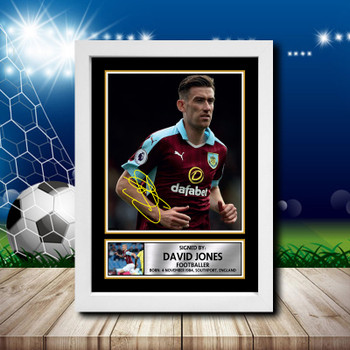 David Jones 2 Signed Autographed Footballers Star Poster Print Framed Merch Gift David Jones 2 Signed Autographed Footballers Star Poster Print Framed Merch Gift