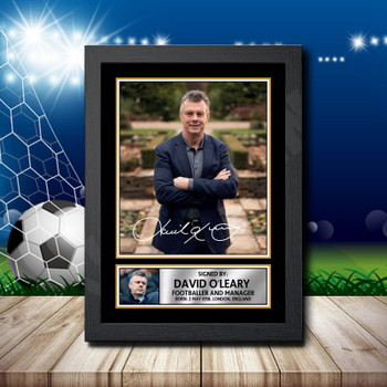 David O Leary 2 Signed Autographed Footballers Star Poster Print Framed Merch Gift David O Leary 2 Signed Autographed Footballers Star Poster Print Framed Merch Gift