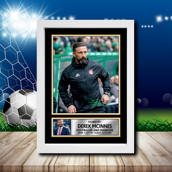 Derek Mcinnes 1 Signed Autographed Footballers Star Poster Print Framed Merch Gift Derek Mcinnes 1 Signed Autographed Footballers Star Poster Print Framed Merch Gift