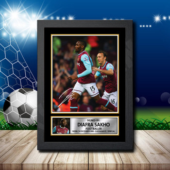 Diafra Sakho 1 Signed Autographed Footballers Star Poster Print Framed Merch Gift Diafra Sakho 1 Signed Autographed Footballers Star Poster Print Framed Merch Gift