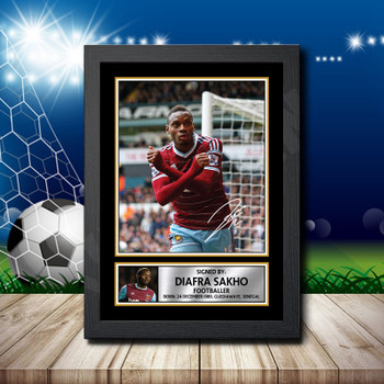 Diafra Sakho 2 Signed Autographed Footballers Star Poster Print Framed Merch Gift Diafra Sakho 2 Signed Autographed Footballers Star Poster Print Framed Merch Gift