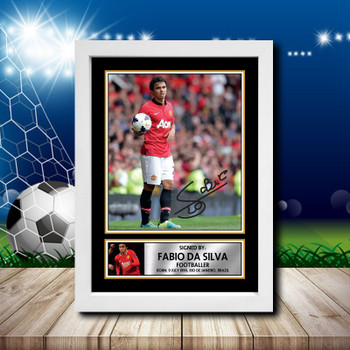 Fabio Da Silva 1 Signed Autographed Footballers Star Poster Print Framed Merch Gift Fabio Da Silva 1 Signed Autographed Footballers Star Poster Print Framed Merch Gift