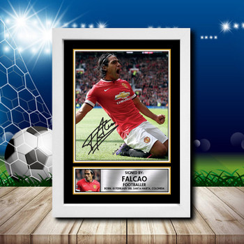 Falco 1 Signed Autographed Footballers Star Poster Print Framed Merch Gift Falco 1 Signed Autographed Footballers Star Poster Print Framed Merch Gift