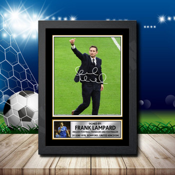 Frank Lampard 1 Signed Autographed Footballers Star Poster Print Framed Merch Gift