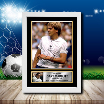 Gary Mabbutt Signed Autographed Footballers Star Poster Print Framed Merch Gift Gary Mabbutt Signed Autographed Footballers Star Poster Print Framed Merch Gift