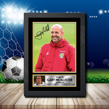 Gary Mcallister 2 Signed Autographed Footballers Star Poster Print Framed Merch Gift
