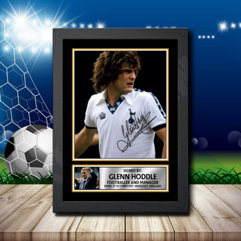 Glenn Hoddle 2 Signed Autographed Footballers Star Poster Print Framed Merch Gift Glenn Hoddle 2 Signed Autographed Footballers Star Poster Print Framed Merch Gift