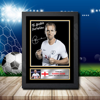 Harry Kane Signed Autographed Footballers Star Poster Print Framed Merch Gift Harry Kane Signed Autographed Footballers Star Poster Print Framed Merch Gift