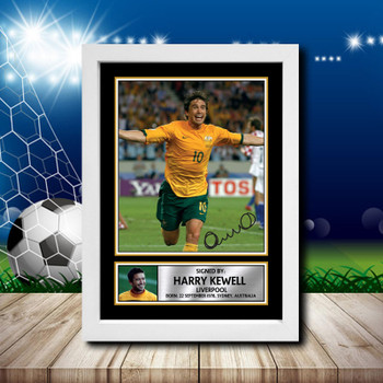Harry Kewell 1 Signed Autographed Footballers Star Poster Print Framed Merch Gift Harry Kewell 1 Signed Autographed Footballers Star Poster Print Framed Merch Gift