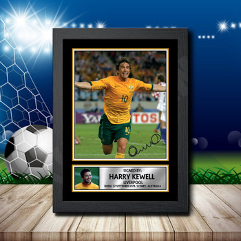 Harry Kewell 1 Signed Autographed Footballers Star Poster Print Framed Merch Gift Harry Kewell 1 Signed Autographed Footballers Star Poster Print Framed Merch Gift