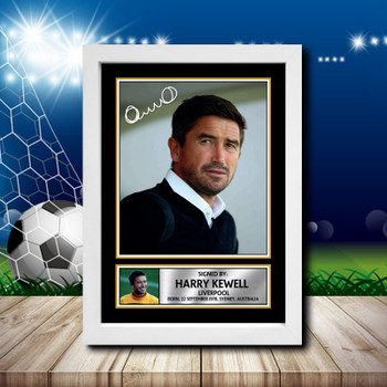 Harry Kewell 2 Signed Autographed Footballers Star Poster Print Framed Merch Gift Harry Kewell 2 Signed Autographed Footballers Star Poster Print Framed Merch Gift