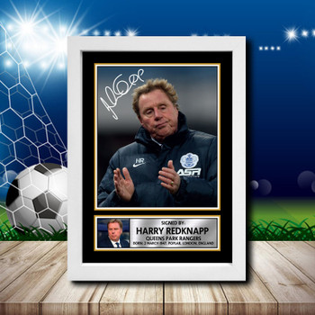 Harry Redknapp 2 Signed Autographed Footballers Star Poster Print Framed Merch Gift Harry Redknapp 2 Signed Autographed Footballers Star Poster Print Framed Merch Gift