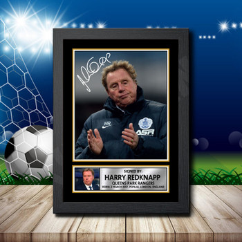 Harry Redknapp 2 Signed Autographed Footballers Star Poster Print Framed Merch Gift Harry Redknapp 2 Signed Autographed Footballers Star Poster Print Framed Merch Gift