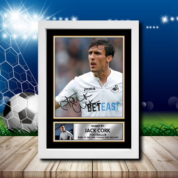 Jack Cork 2 Signed Autographed Footballers Star Poster Print Framed Merch Gift Jack Cork 2 Signed Autographed Footballers Star Poster Print Framed Merch Gift