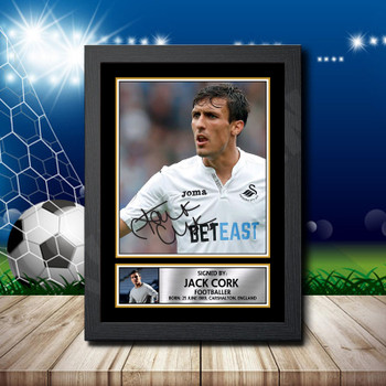 Jack Cork 2 Signed Autographed Footballers Star Poster Print Framed Merch Gift Jack Cork 2 Signed Autographed Footballers Star Poster Print Framed Merch Gift