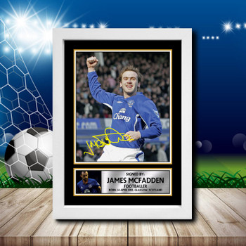 James Mcfadden 2 Signed Autographed Footballers Star Poster Print Framed Merch Gift James Mcfadden 2 Signed Autographed Footballers Star Poster Print Framed Merch Gift
