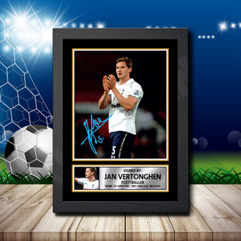 Jan Vertonghen 2 2 Signed Autographed Footballers Star Poster Print Framed Merch Gift