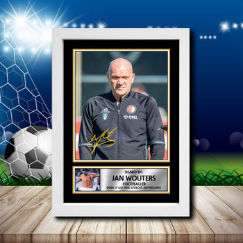 Jan Wouters Signed Autographed Footballers Star Poster Print Framed Merch Gift Jan Wouters Signed Autographed Footballers Star Poster Print Framed Merch Gift