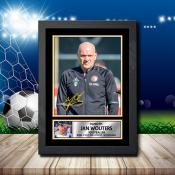 Jan Wouters Signed Autographed Footballers Star Poster Print Framed Merch Gift Jan Wouters Signed Autographed Footballers Star Poster Print Framed Merch Gift