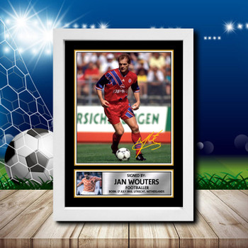 Jan Wouters 2 Signed Autographed Footballers Star Poster Print Framed Merch Gift Jan Wouters 2 Signed Autographed Footballers Star Poster Print Framed Merch Gift