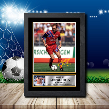 Jan Wouters 2 Signed Autographed Footballers Star Poster Print Framed Merch Gift Jan Wouters 2 Signed Autographed Footballers Star Poster Print Framed Merch Gift