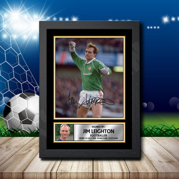 Jim Leighton 2 Signed Autographed Footballers Star Poster Print Framed Merch Gift Jim Leighton 2 Signed Autographed Footballers Star Poster Print Framed Merch Gift