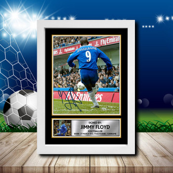 Jimmy Floyd Signed Autographed Footballers Star Poster Print Framed Merch Gift