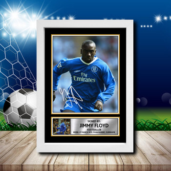Jimmy Floyd 2 Signed Autographed Footballers Star Poster Print Framed Merch Gift