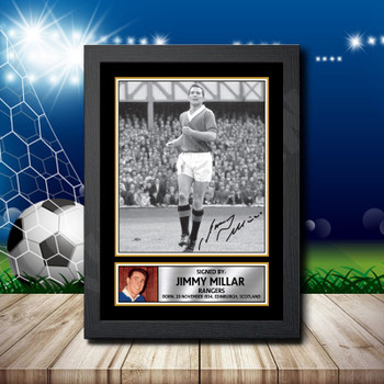 Jimmy Millar 2 Signed Autographed Footballers Star Poster Print Framed Merch Gift