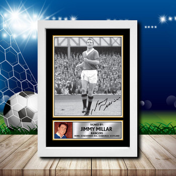 Jimmy Millar 2 Signed Autographed Footballers Star Poster Print Framed Merch Gift