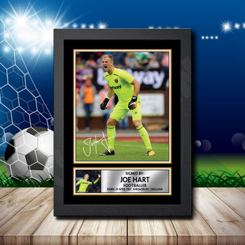 Joe Hart 2 Signed Autographed Footballers Star Poster Print Framed Merch Gift Joe Hart 2 Signed Autographed Footballers Star Poster Print Framed Merch Gift