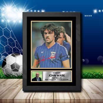 John Wark Signed Autographed Footballers Star Poster Print Framed Merch Gift John Wark Signed Autographed Footballers Star Poster Print Framed Merch Gift