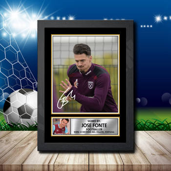 Jose Fonte 1 Signed Autographed Footballers Star Poster Print Framed Merch Gift