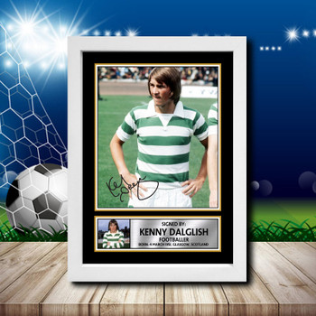 Kenny Dalglish 2 2 Signed Autographed Footballers Star Poster Print Framed Merch Gift