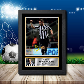 Kevin Nolan 1 Signed Autographed Footballers Star Poster Print Framed Merch Gift Kevin Nolan 1 Signed Autographed Footballers Star Poster Print Framed Merch Gift