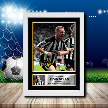 Kevin Nolan 2 Signed Autographed Footballers Star Poster Print Framed Merch Gift Kevin Nolan 2 Signed Autographed Footballers Star Poster Print Framed Merch Gift