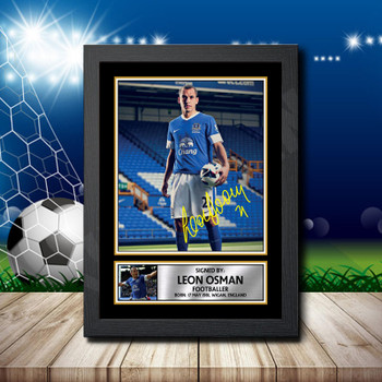 Leon Osman Signed Autographed Footballers Star Poster Print Framed Merch Gift Leon Osman Signed Autographed Footballers Star Poster Print Framed Merch Gift