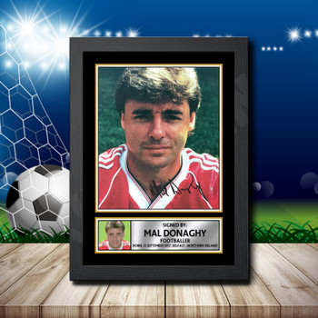 Mal Donaghy 2 Signed Autographed Footballers Star Poster Print Framed Merch Gift Mal Donaghy 2 Signed Autographed Footballers Star Poster Print Framed Merch Gift