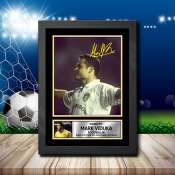 Mark Viduka Signed Autographed Footballers Star Poster Print Framed Merch Gift Mark Viduka Signed Autographed Footballers Star Poster Print Framed Merch Gift