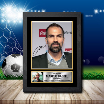 Markus Babbel 1 Signed Autographed Footballers Star Poster Print Framed Merch Gift Markus Babbel 1 Signed Autographed Footballers Star Poster Print Framed Merch Gift