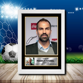Markus Babbel 1 Signed Autographed Footballers Star Poster Print Framed Merch Gift Markus Babbel 1 Signed Autographed Footballers Star Poster Print Framed Merch Gift