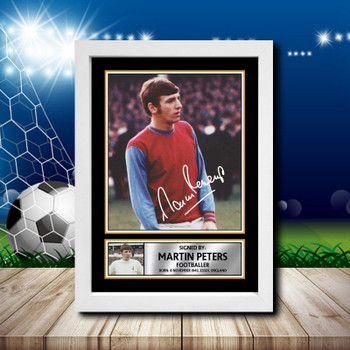 Martin Peters 2 Signed Autographed Footballers Star Poster Print Framed Merch Gift Martin Peters 2 Signed Autographed Footballers Star Poster Print Framed Merch Gift