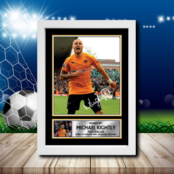 Michael Kightly 2 Signed Autographed Footballers Star Poster Print Framed Merch Gift