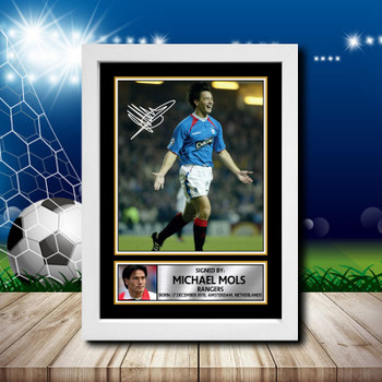 Michael Mols 1 Signed Autographed Footballers Star Poster Print Framed Merch Gift Michael Mols 1 Signed Autographed Footballers Star Poster Print Framed Merch Gift