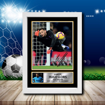 Hugo Lloris Signed Autographed Footballers Star Poster Print Framed Merch Gift Hugo Lloris Signed Autographed Footballers Star Poster Print Framed Merch Gift